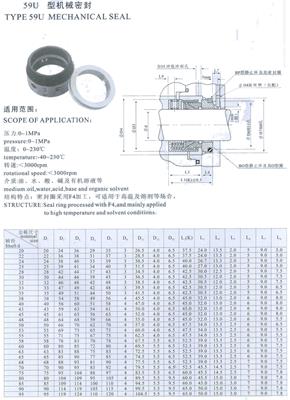 59U型機械密封